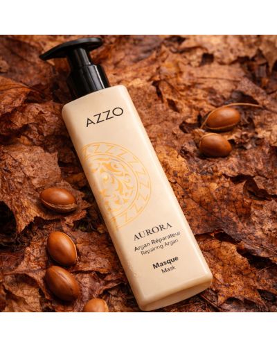 AURORA Masque Réparateur à L'Huile d'Argan - Cheveux Secs et Bouclés - 200 ml