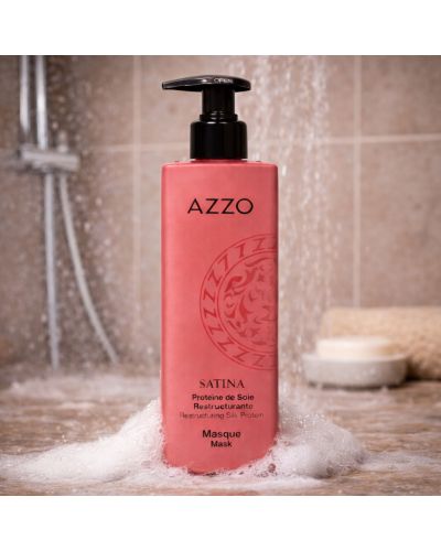 SATINA - Masque Restructurant à la Protéine de Soie - Cheveux Secs et Abimés - 200 ml