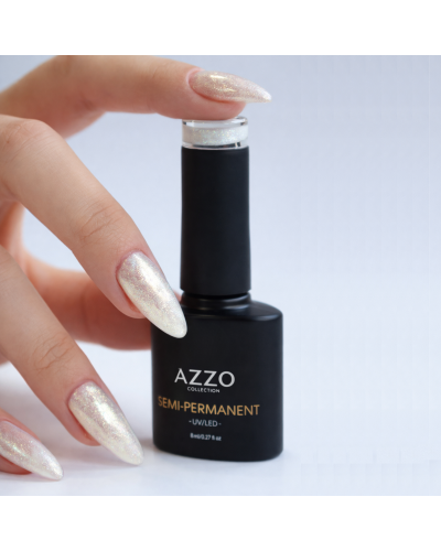 Vernis semi permanent végan - Pailleté 8 ml / N°238 - blanc pailleté