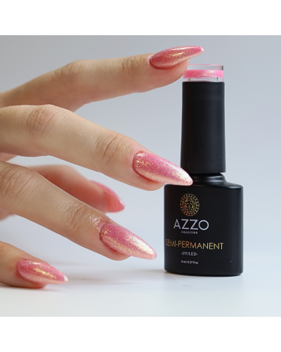 Vernis semi permanent végan - Pailleté 8 ml / N°239 - rose pailleté