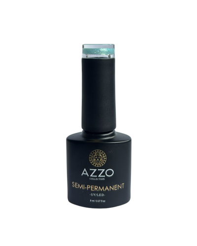 Vernis semi permanent végan - Pailleté 8 ml / N°240 - bleu pailleté