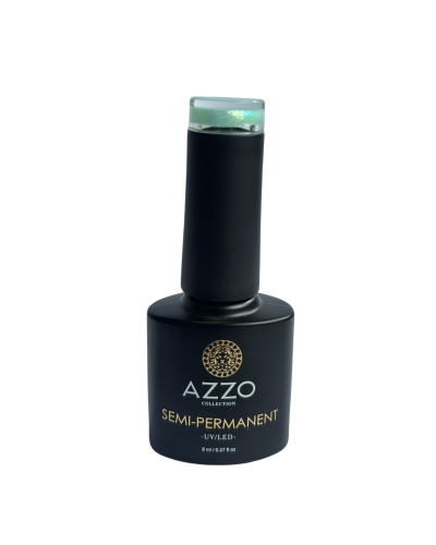 Vernis semi permanent végan - Pailleté 8 ml / N°241 - vert pastel pailleté