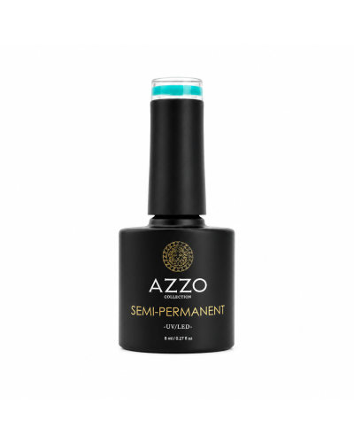 Vernis semi permanent végan - Rubber base 8 ml / N°243 - Bleu Pétrole