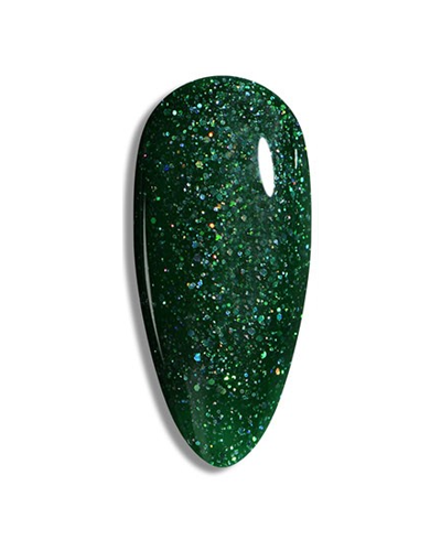 Vernis Vert Profond Pailleté – Vegan, Sans TPO, Brillance 4 Semaines | Azzo