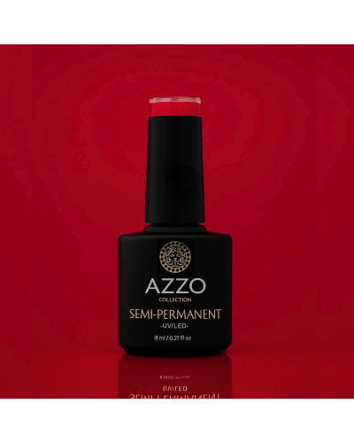 Vernis Rouge Sombre – Vegan, Sans TPO, Extra Brillance | Azzo