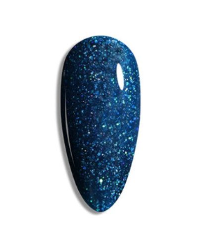 Vernis Bleu Nuit Pailleté – Vegan, Sans TPO, Extra Brillance | Azzo